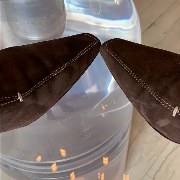 Donald J Pliner Suede & Patent Leather Heels sz 8M - Picture 4 of 8